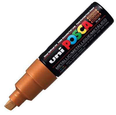 UNİ POSTER MARKÖRÜ POSCA PC-8K 8.0 METALİK BRONZ