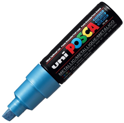 UNİ POSTER MARKÖRÜ POSCA PC-8K 8.0 METALİK MAVİ