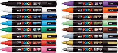 UNİ POSTER MARKÖRÜ POSCA SET PC-5M/16C 1.8-2.5 16 LI