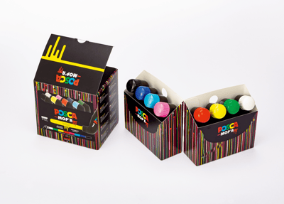 UNİ POSTER MARKÖRÜ POSCA SET PCM-22 MOP'R 3.0-19.0/8C 8 Lİ