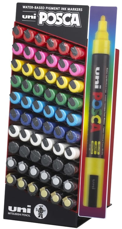 UNİ POSTER MARKÖRÜ POSCA STAND PC-5M/5D 1.8-2.5 60 LI