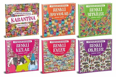 Yetişkinler İçin Boyama Seti 6'lı
