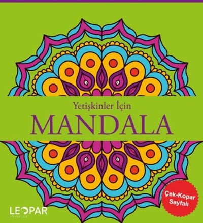 Yetişkinler İçin Mandala - Yeşil