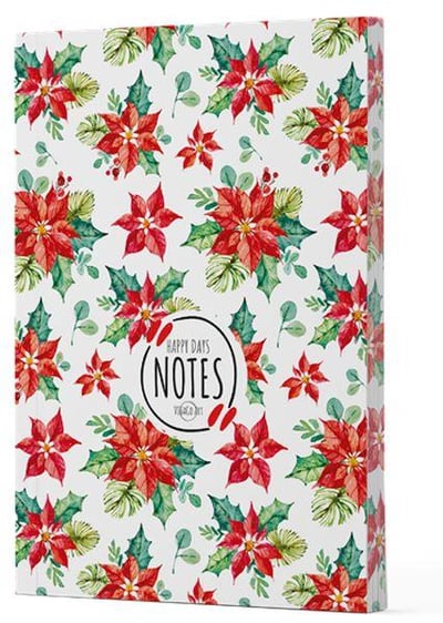 Yılbaşı 6 - Yan Boyamalı Çizgili Defter