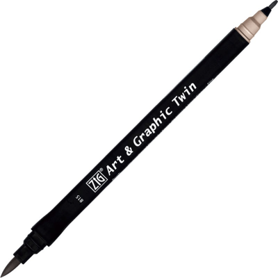 ZIG ART&GRAPHIC TWIN TUT-80 890 NATÜREL GRAY