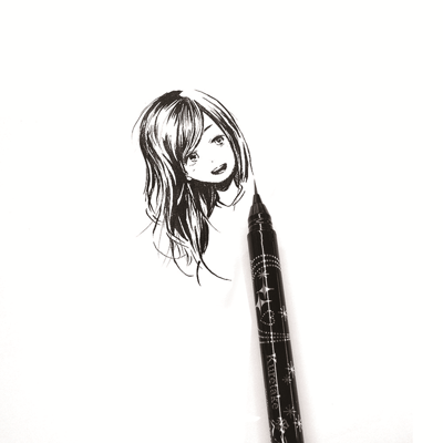 ZIG BRUSH PEN AI LINER ULTRA FINE BLACK ED100S