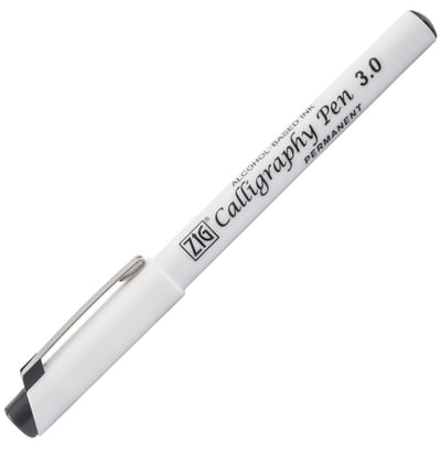 ZIG KALİGRAFİ KALEMİ PCA-310 PERMANENT 3,0MM SİYAH