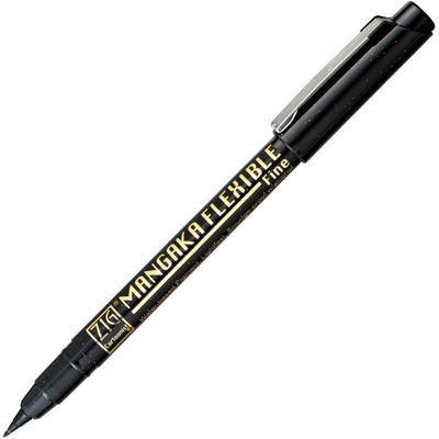 ZIG MANGAKA ÇİZİM KALEMİ FLEXIBLE CNMF FINE SİYAH