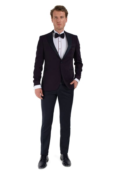 Morven Erkek KOYU LACİVERT Broadway Slim Fit Damatlık Takım Elbise