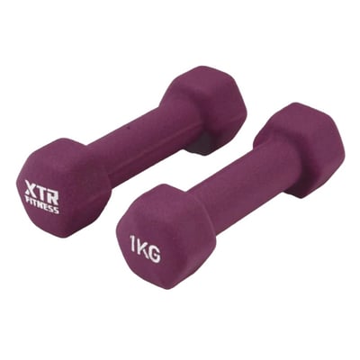 XTR Fitness Vinyl Neoprene Dambıl 1 Kg X 2 Adet
