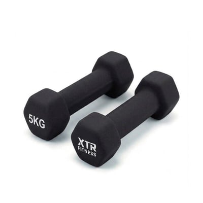 XTR Fitness Vinyl Neoprene Dambıl 5 Kg X 2 Adet