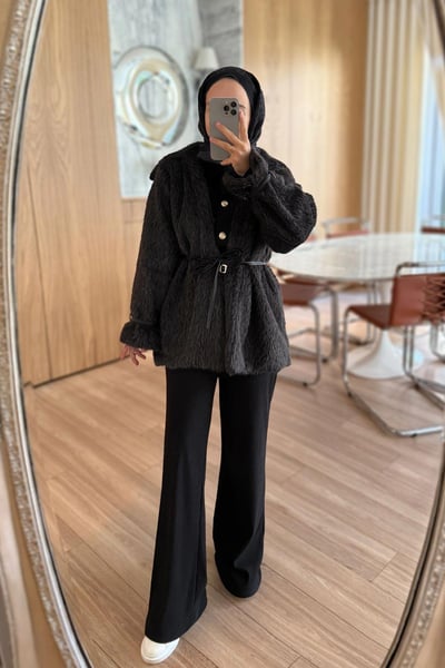 Alpaka Kürk - Siyah