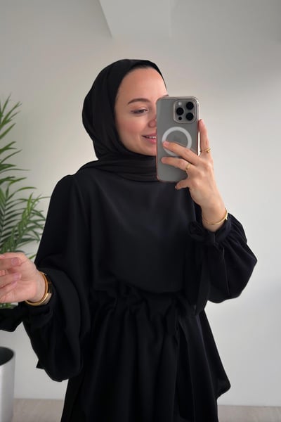 Beli Kuşaklı Takım - Siyah
