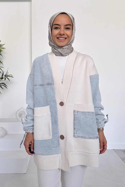 Çift Cep Tasarım Hırka