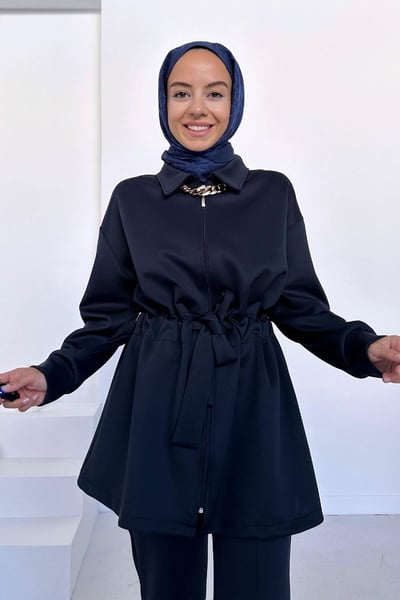 Kolye Detay Scuba Takım - Lacivert