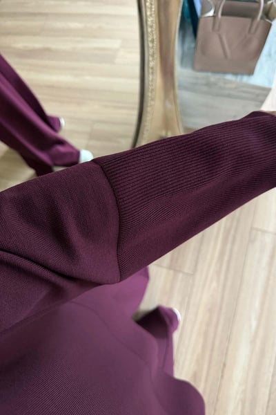 Liora Premium Rayon Takım - Bordo