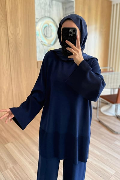 Liora Premium Rayon Takım - Lacivert