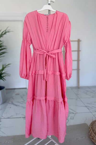 Sicilya Elbise - Pembe