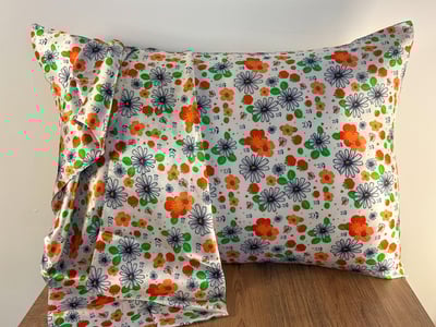 Colorful Flower - Saf İpek Çocuk Yastık Kılıfı 