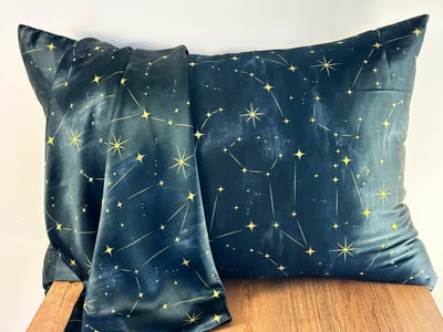 Starry Night - Saf İpek Yastık Kılıfı 