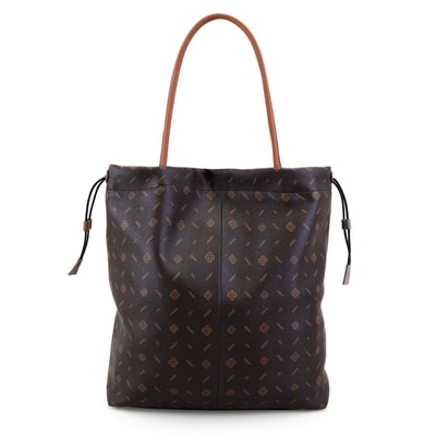 Abelard Kahve Kadın Monogram El Çantası