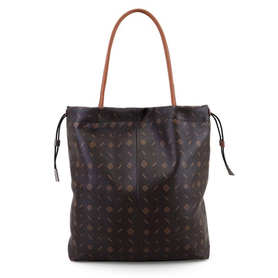 Abelard Kahve Kadın Monogram El Çantası