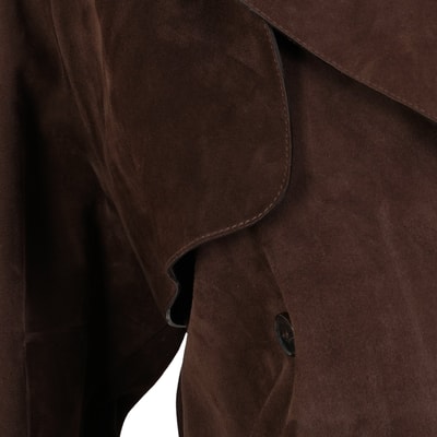 Abree Kahve Kadın Süet Deri Ceket