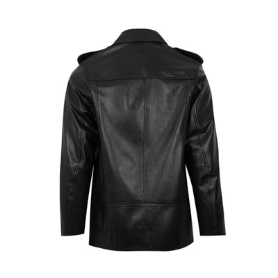 Abriana Siyah Kadın Deri Biker Ceket