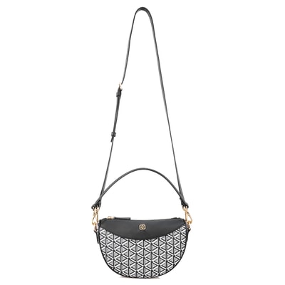 Aciano Siyah Kadın Monogram Omuz Çantası