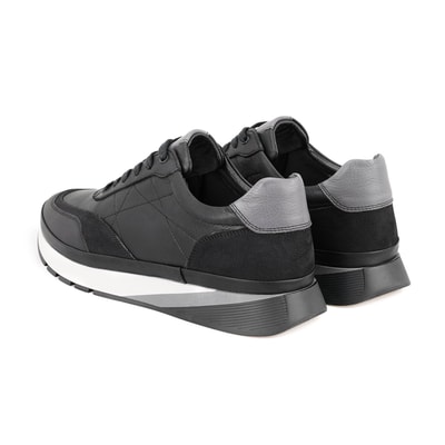 Ackerley Siyah Erkek Deri Spor Ayakkabı