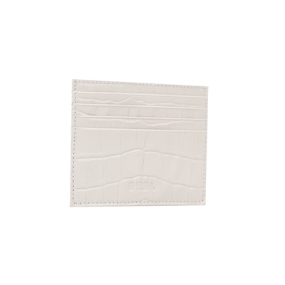 Addys Beyaz Kadın Deri Kartlık