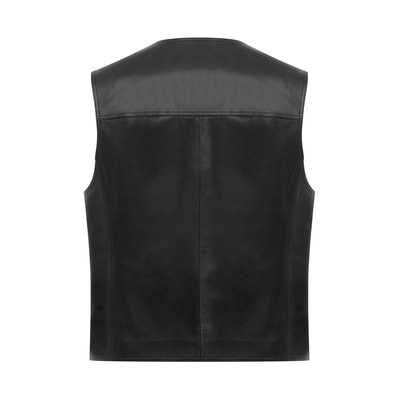 Aditsan Siyah Erkek Deri Yelek