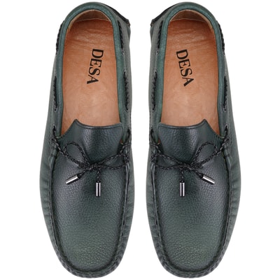 Adriana Yeşil Erkek Deri Loafer