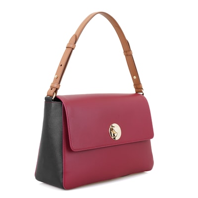 Afrooz Bordo Kadın Deri Omuz Çantası