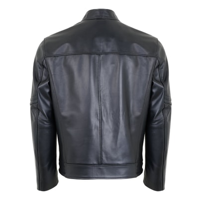 Agostino Siyah Erkek Deri Ceket