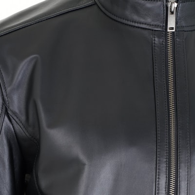 Agostino Siyah Erkek Deri Ceket