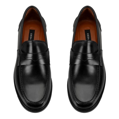 Aista Siyah Erkek Günlük Deri Ayakkabı