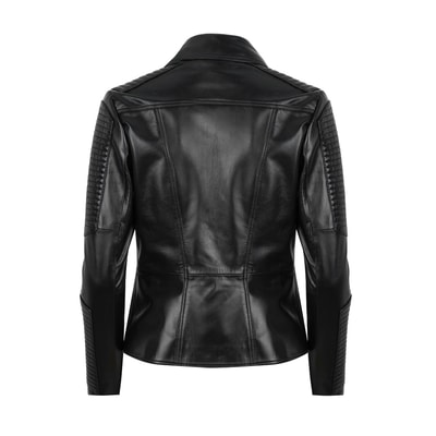 Akadia Siyah Kadın Deri Ceket