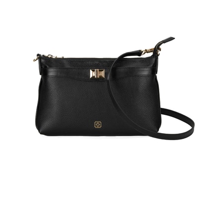 Akele Siyah Kadın Deri Postacı Çantası