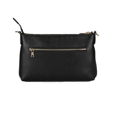 Akele Siyah Kadın Deri Postacı Çantası