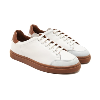 Alan Beyaz Kadın Deri Spor Ayakkabı