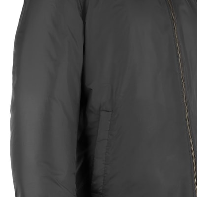 Alanzo Siyah Erkek Çift Taraflı Deri Bomber Ceket