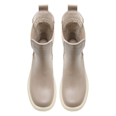 Alee Vizon Kadın Yandan Lastikli Deri Chelsea Bot