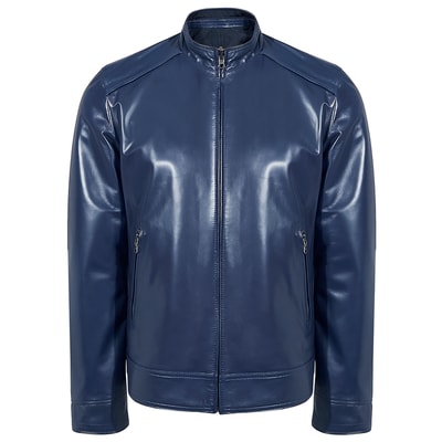 Aleron Erkek Çift Taraflı Deri Mont