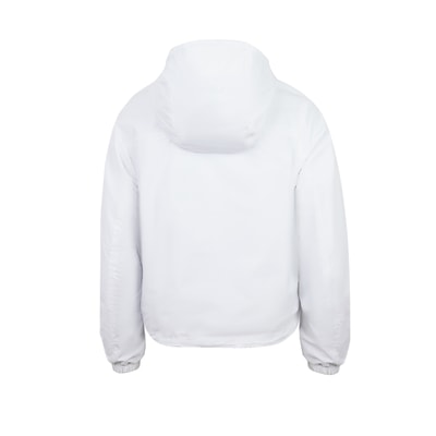 Alette Beyaz Kadın Çift Taraflı Bomber Deri Ceket