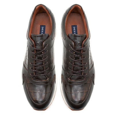 Alexander Kahve Erkek Deri Spor Ayakkabı