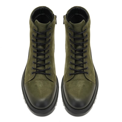 Alger Yeşil Erkek Nubuk Deri Bot