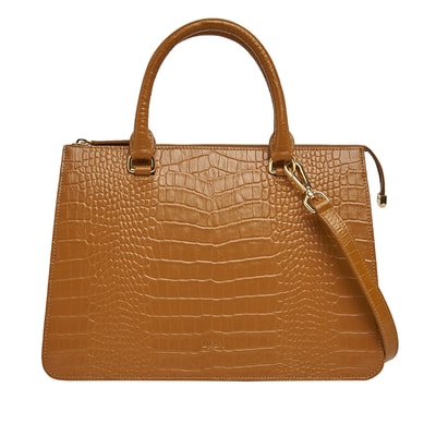 Algue Kadın Kroko Baskılı Deri Omuz Askılı Çanta