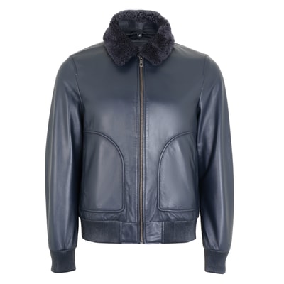 Alijha Gri Erkek Deri Mont