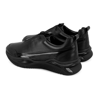 Alisa Siyah Erkek Deri Spor Ayakkabı